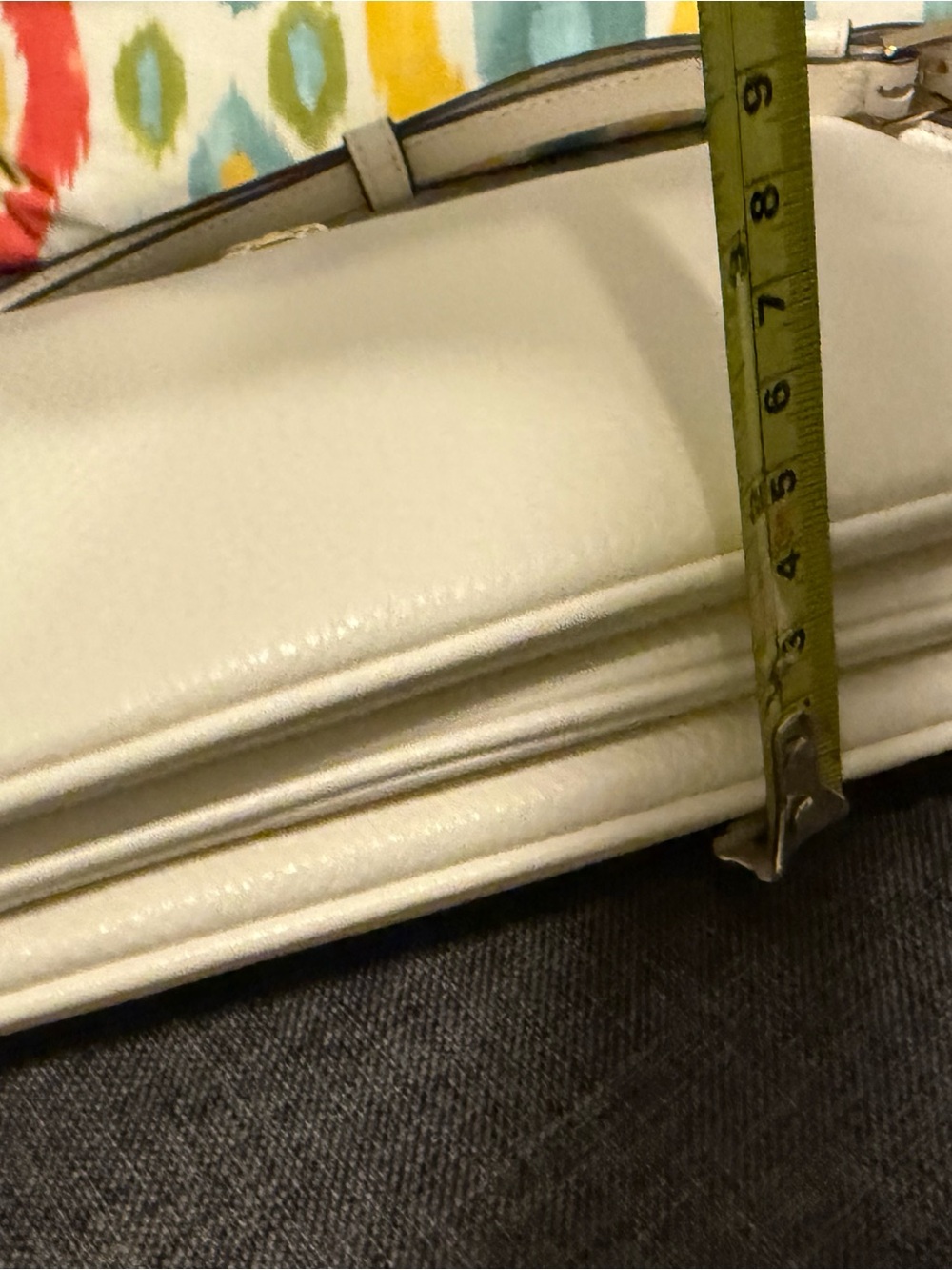 kate spade Kayla triple crossbody Cream white Leather with Gold Accent NWT - Picture 7 of 10